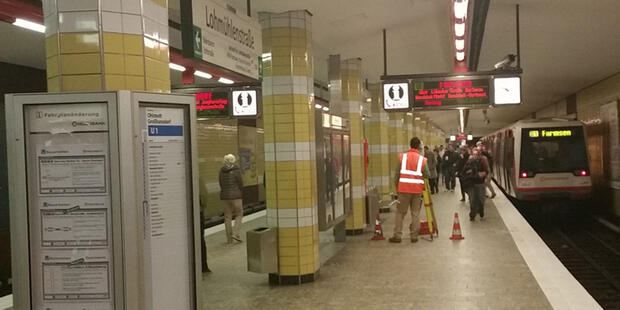 Erfassen der Topographie im Bahnsteigbereich