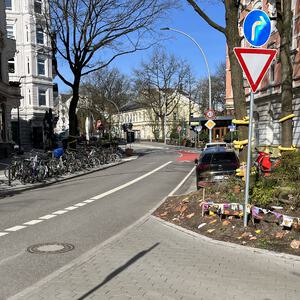 Eulenstraße/Klausstraße - Veloroute 1